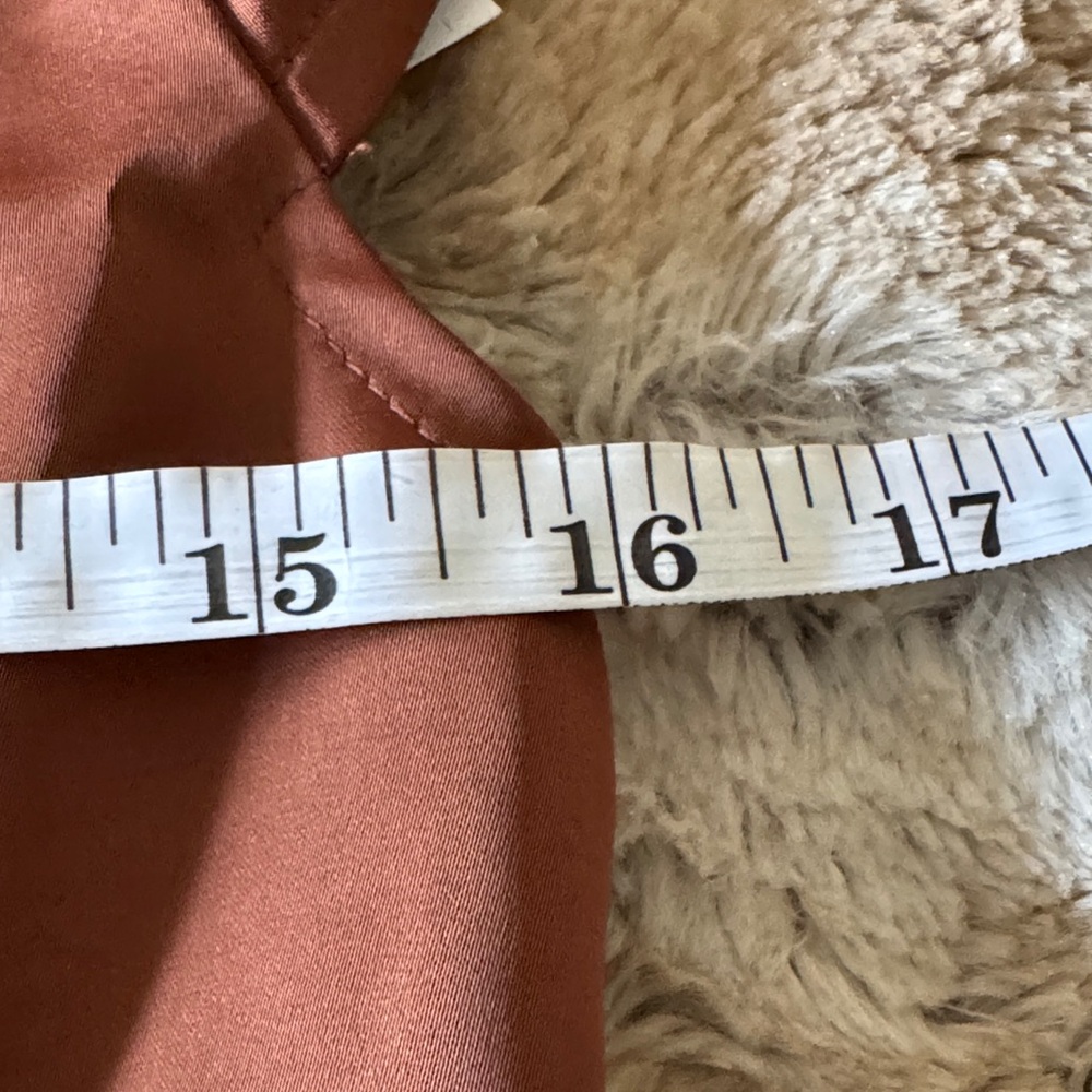 Old Navy Rust Brown Sweetheart Smocked-Back Jumpsuit – Women’s Size M - Picture 5 of 13